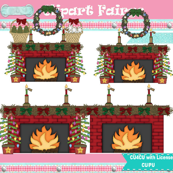 Christmas Fireplaces 3 - Click Image to Close